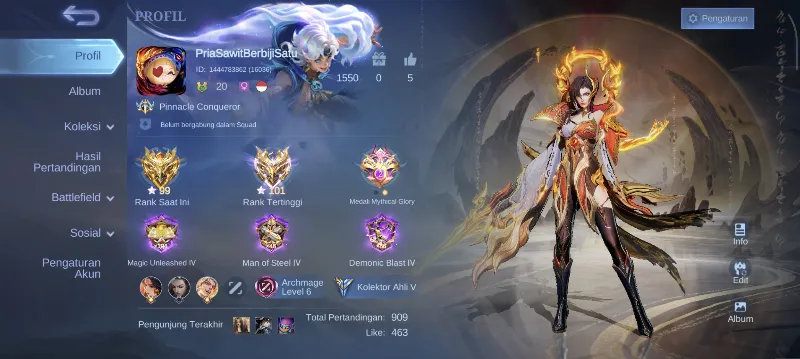 Akun Ex- Immortal [] Garansi ReffP