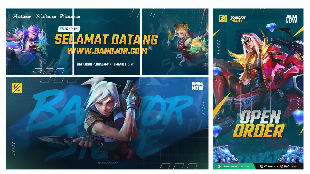 Jasa Desain Banner, Pricelist, Feed