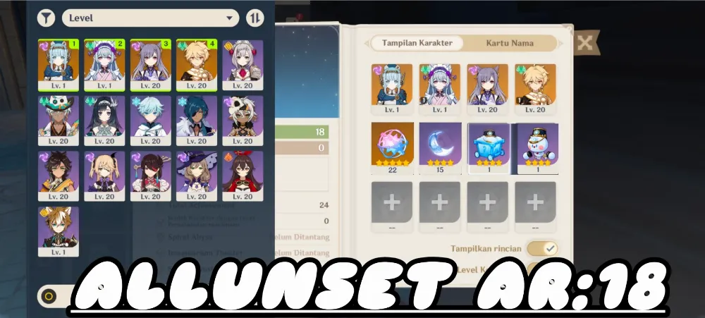 [Asia] | AR:18 | Ineffa + Mizuki + Keqing | MC Aether | F2P | low eksplore | no cheat