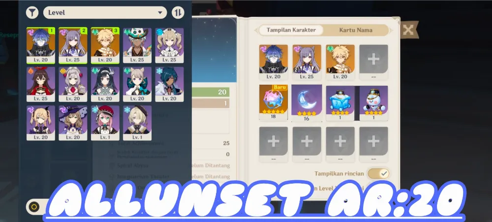 [Asia] | AR:20 | Flins + Keqing C2 | MC Aether | F2P | low eksplore | no cheat