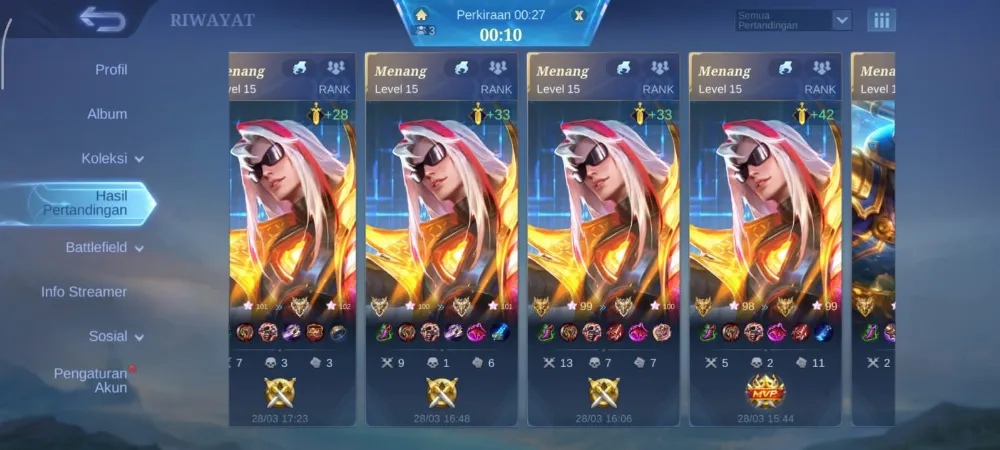 Jasa Joki Mobile Legend Rank Mitik - Glory