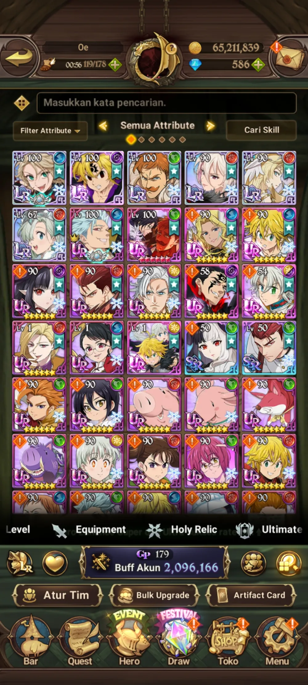 Akun mid game Asia Code Only detail lain dm aja
