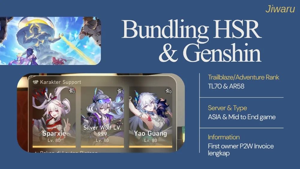 [BUNDLING] SILVER WOLF 999 PREMIUM TEAM