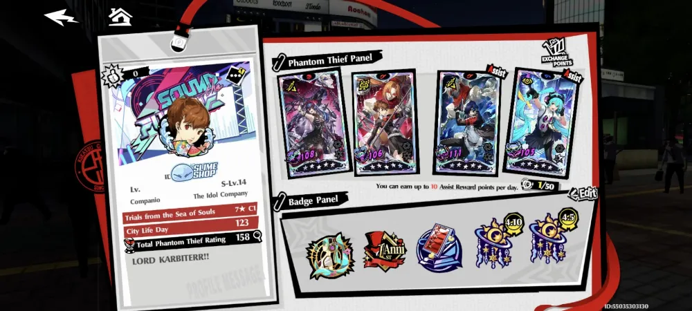 Persona 5 Phantom X - SEA SERVER MIDGAME
