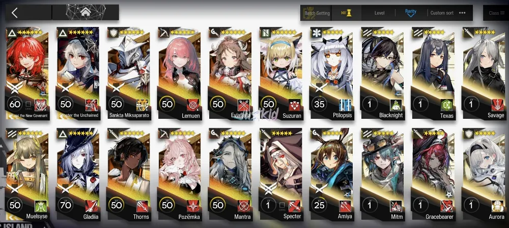AK GLOBAL STARTERMID 11*6 , 3 LIMITED EXUSIAI ALTER,SPECTER ALTER,MUELSYSE, MANTRA,EYJA,THORN,LEMUEN