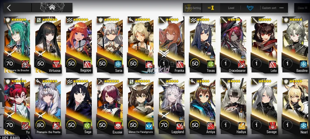 AK GLOBAL STARTER 10*6 , 3 LIMITED VIRTUOSA,YU,HOSHIGUMA ALTER, PRAMANIX ALTER,BAGPIPE,EXUSIAI,IFRIT