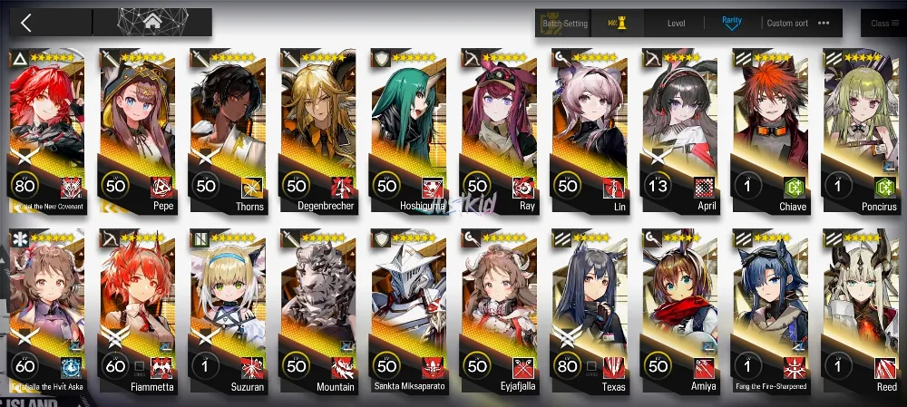 AK GLOBAL STARTERMID 13*6 , 3 LIMITED EXUSIAI ALTER,EYJA ALTER,PEPE , FIAMMETTA,RAY,DEGENBRECHER