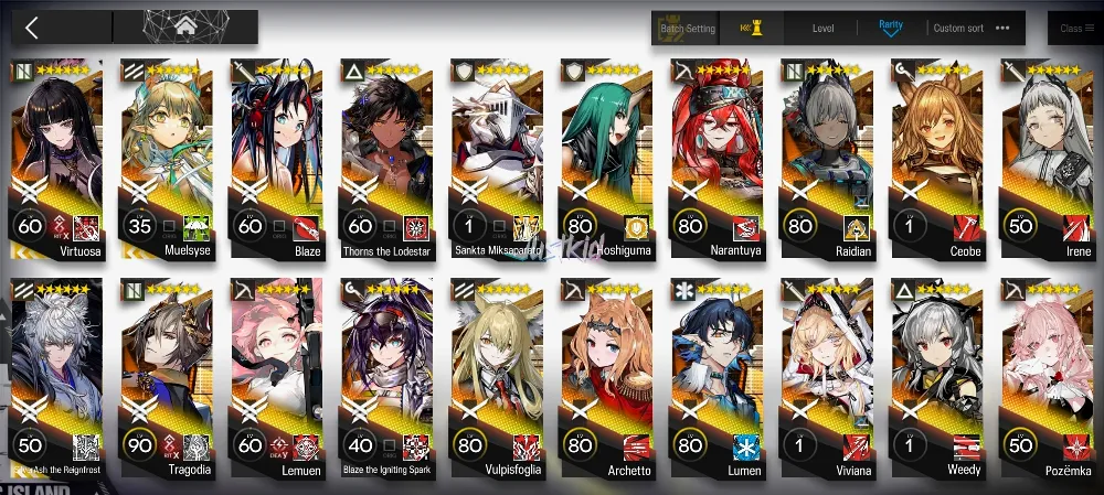 ARKNIGHTS GLOBAL MIDGAME 26*6 , 3 LIMITED SILVERASH ALTER,VIRTUOSA,MUELSYSE , DEPOT UP TO 145X PULL