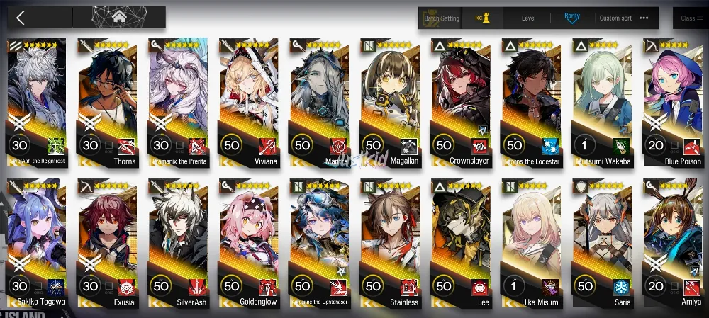 ARKNIGHTS GLOBAL EARLYMID 15*6 , 2 LIMITED SAKIKO,SILVERASH ALTER , PRAMANIX ALTER,MANTRA,THORN