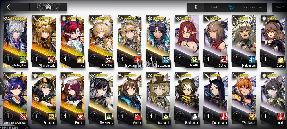 ARKNIGHTS GLOBAL STARTER 7*6 , 2 LIMITED SILVERASH ALTER,YU , CHEN DAWNSTREAK,VINA VICTORIA,EXUSIAI