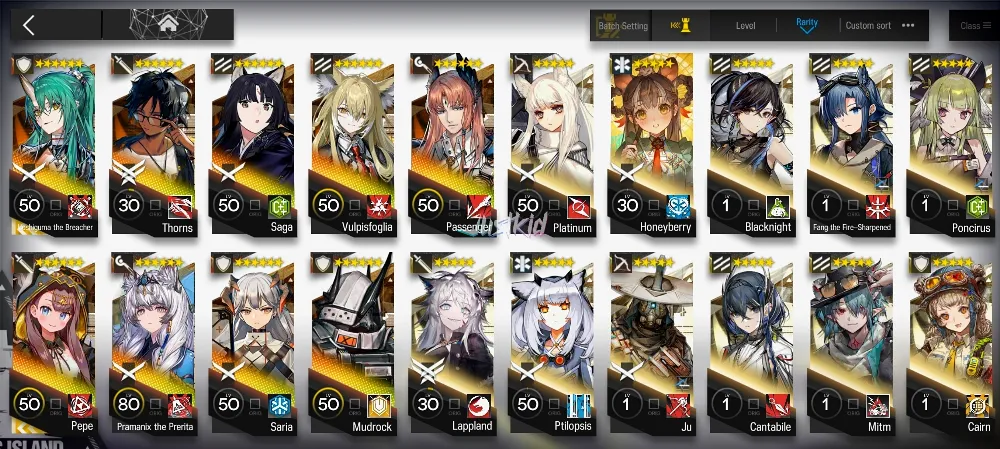 ARKNIGHTS GLOBAL STARTERMID 9*6 , 2 LIMITED HOSHIGUMA ALTER,PEPE , PRAMANIX ALTER,THORN,MUDROCK