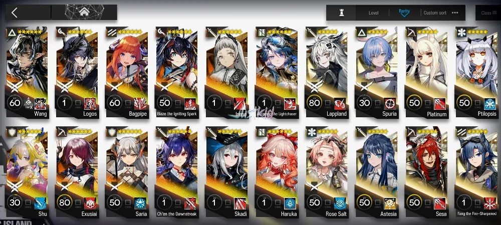 ARKNIGHTS GLOBAL EARLYMID 12*6 , 2 LIMITED WANG,SHU , LOGOS,HARUKA,CHEN DAWNSTREAK,BLAZE ALTER,IRENE