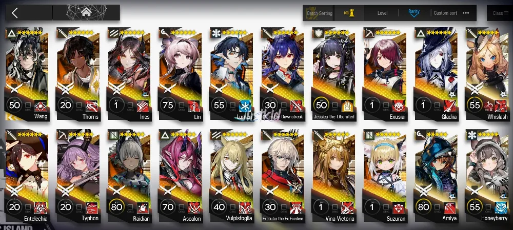 ARKNIGHTS GLOBAL EARLYMID 17*6 , LIMITED WANG , ENTELECHIA,TYPHON,INES,ASCALON,CHEN DAWNSTREAK