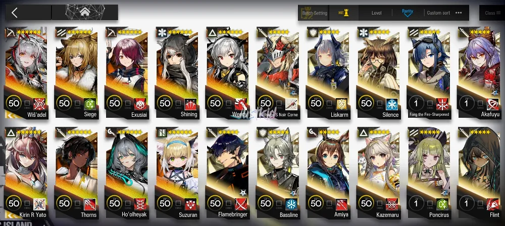 ARKNIGHTS GLOBAL STARTER 9*6 , 2 LIMITED WISADEL,KIRIN YATO , THORN,EXUSIAI,SIEGE,SUZURAN,SHINING