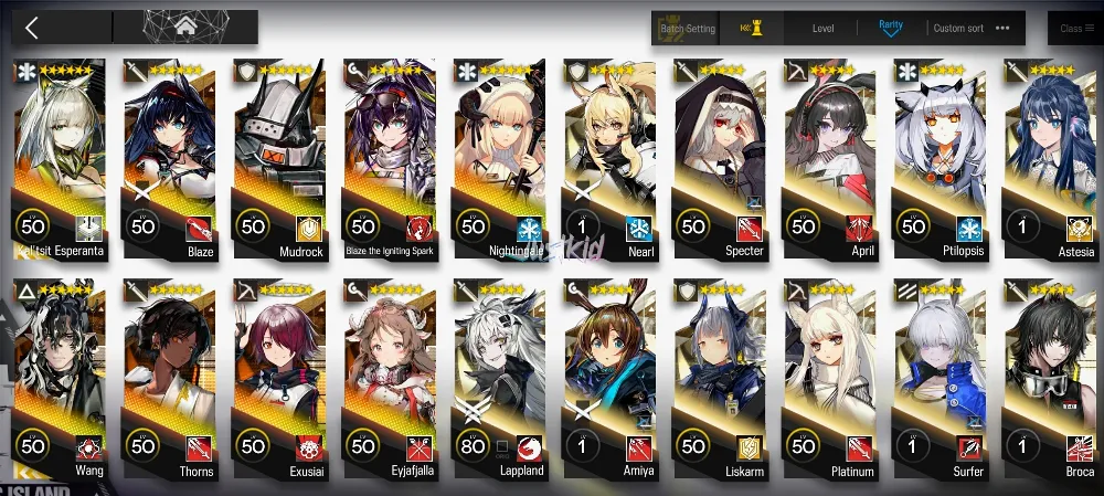 ARKNIGHTS GLOBAL STARTER 9*6 , 2 LIMITED KALTSIT ALTER,WANG , BLAZE ALTER,BLAZE,THORN,EYJA,MUDROCK