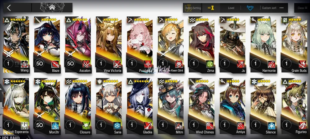 ARKNIGHTS GLOBAL STARTERMID 10*6 , 2 LIMITED KALTSIT ALTER , WANG, MON3TR,ASCALON,VINA,BLAZE,CLOSURE