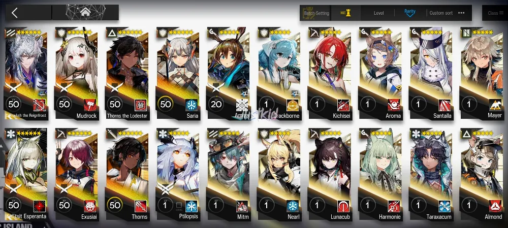 ARKNIGHTS GLOBAL STARTERMID 7*6 , 2 LIMITED KALTSIT,SILVERASH ALTER , MUDROCK,THORN,THORN ALTER