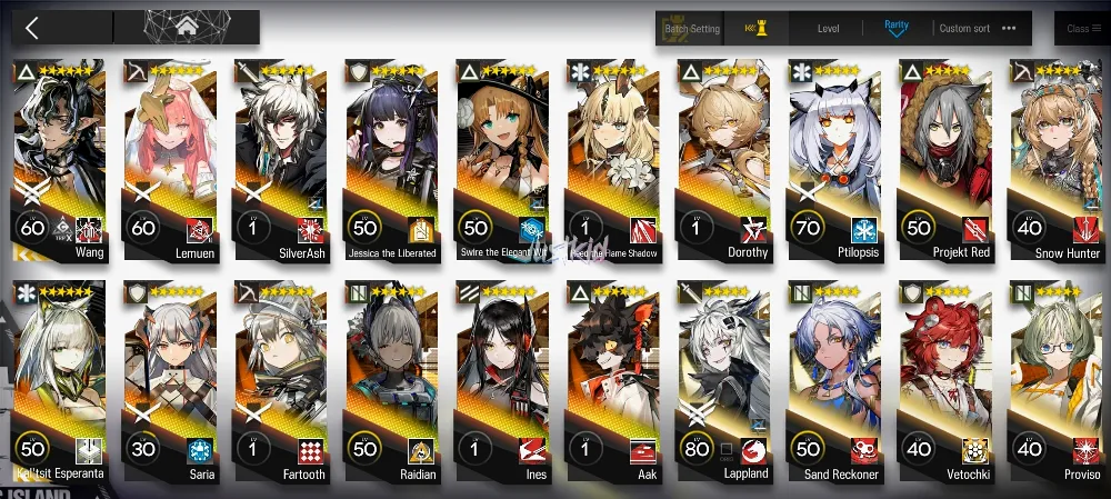 ARKNIGHTS GLOBAL STARTERMID 13*6 , 2 LIMITED KALTSIT ALTER,WANG , LEMUEN,INES,JESSICA ALTER,DOROTHY