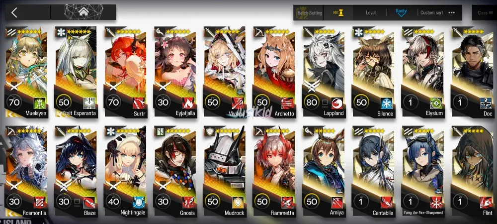 ARKNIGHTS GLOBAL STARTER 12*6 , 3 LIMITED KALTSIT ALTER,ROSMONTIS,MUELSYSE, BLAZE,SURTR,EYJA,MUDROCK