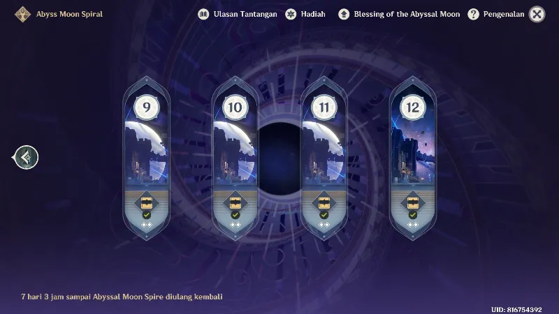 Spiral Abyss Lantai 9-12