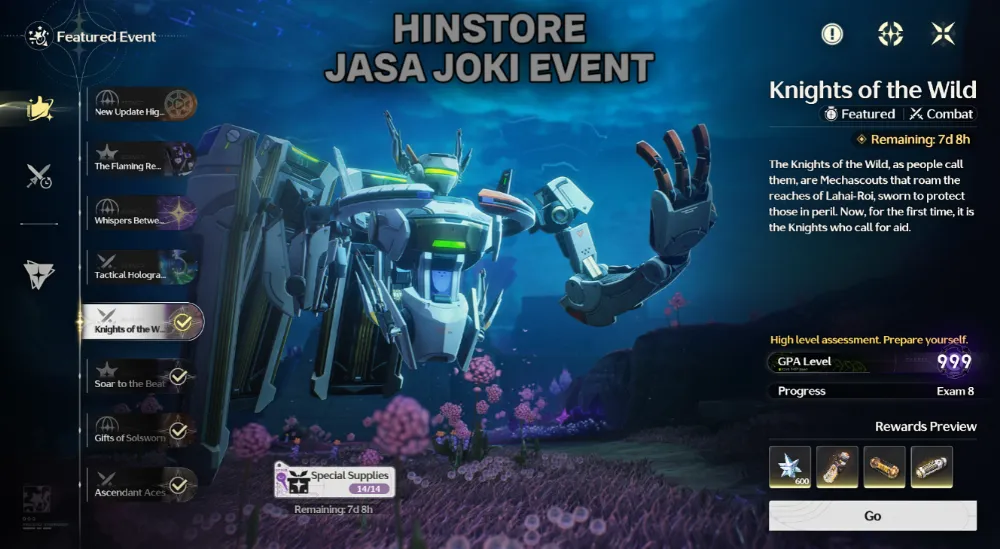 Kinghts of the wild event