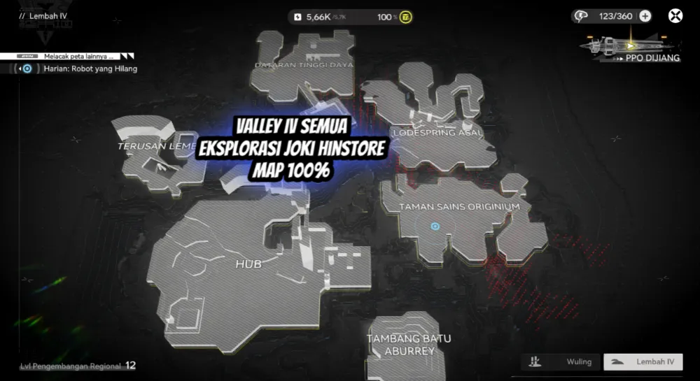 Valley IV eksplorasi Semua map 100%