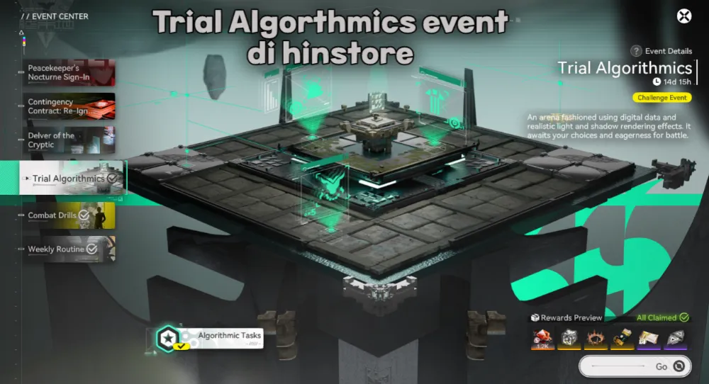 Trial Algorthmics event rewards Oroberyl