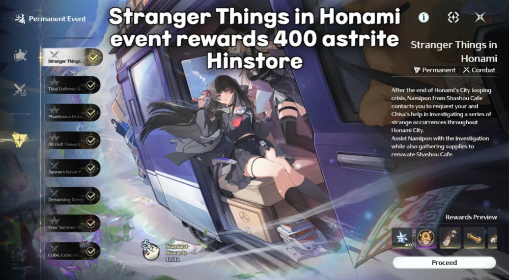 Stranger Things in Honami event Premium Chisa