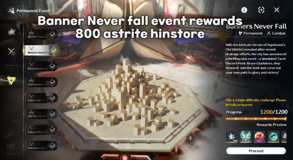 Banner Never fall Event Premium