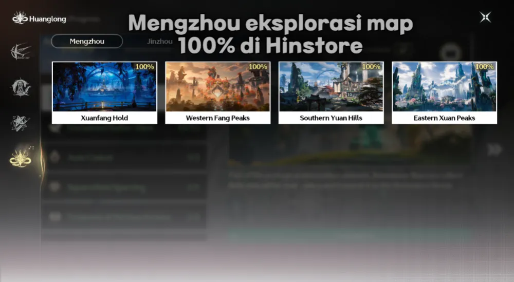 Mengzhou eksplorasi map 100% semua Dan Main Story