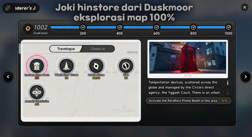 Interactive eksplorasi Duskmoor map 100%