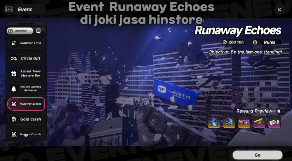 Runaway echoes Event Rewards Mission
