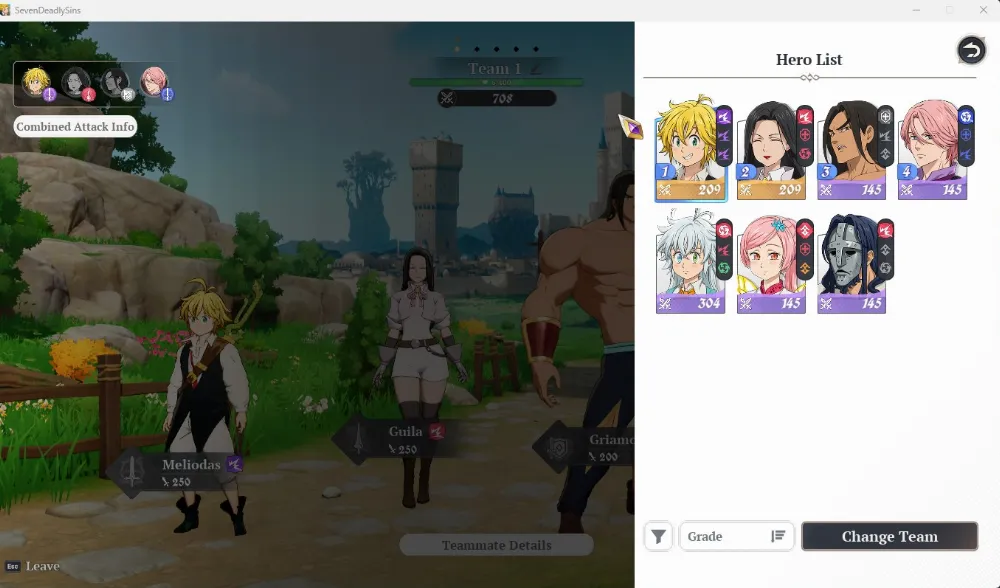 Starter SSR Meliodas | NA West | SR Griamore & Gilthunder | Login Steam Unlinked
