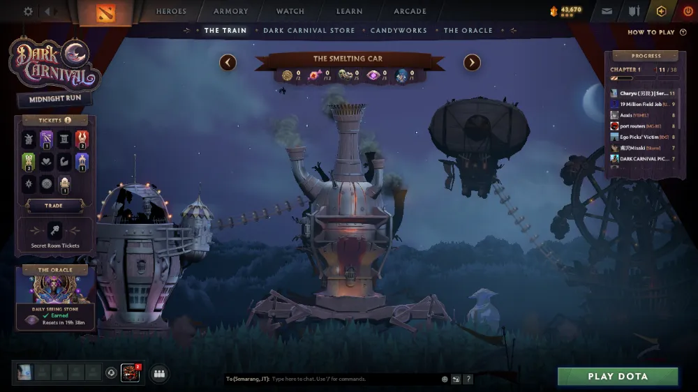 THE TRAIN EVENT DOTA 2