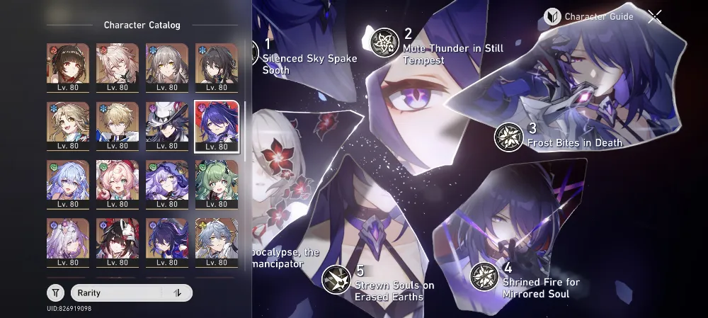 ASIA | ACHERON E6S1 + CASTORICE E6S1 | SILVER WOLF999+ E2 | 30+ 5★ | ENDGAME FULL STAR