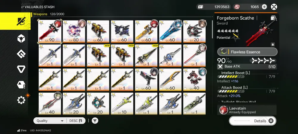 ASIA|UID 444|LVL 56|4Limit+2sign(Laeva sign, Gilbert's sign)