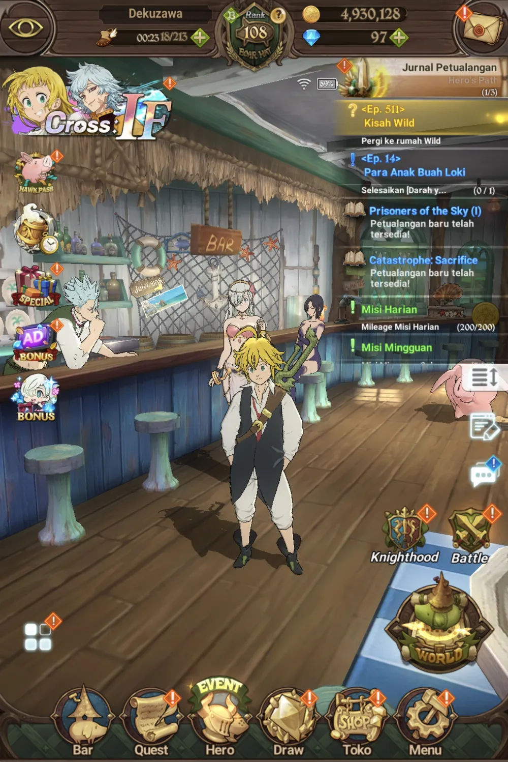 (Global) Midgame CC 4.2M | full collab re zero + gachiakuta (Full HR) | | mesis 3/6 || what if ready