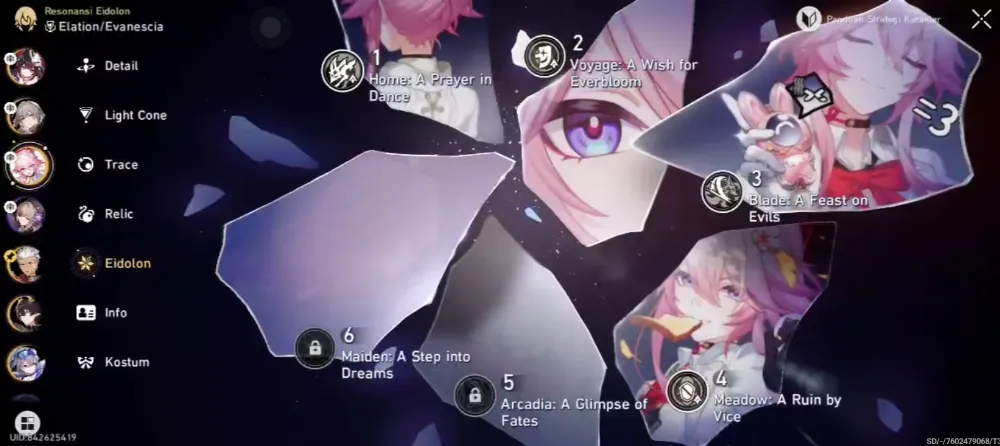 Eva e4 Sign Unset all Asia Server