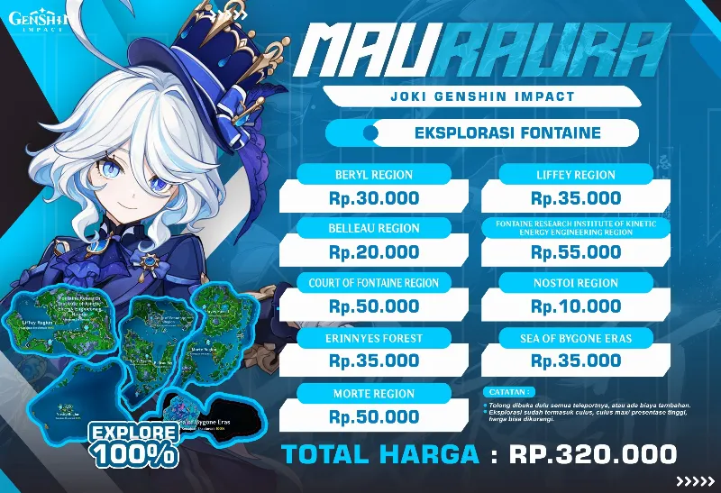 EKSPLORASI FONTAINE ALL MAP