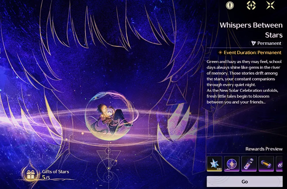 EVENT WHISPERS BETWEEN STARS