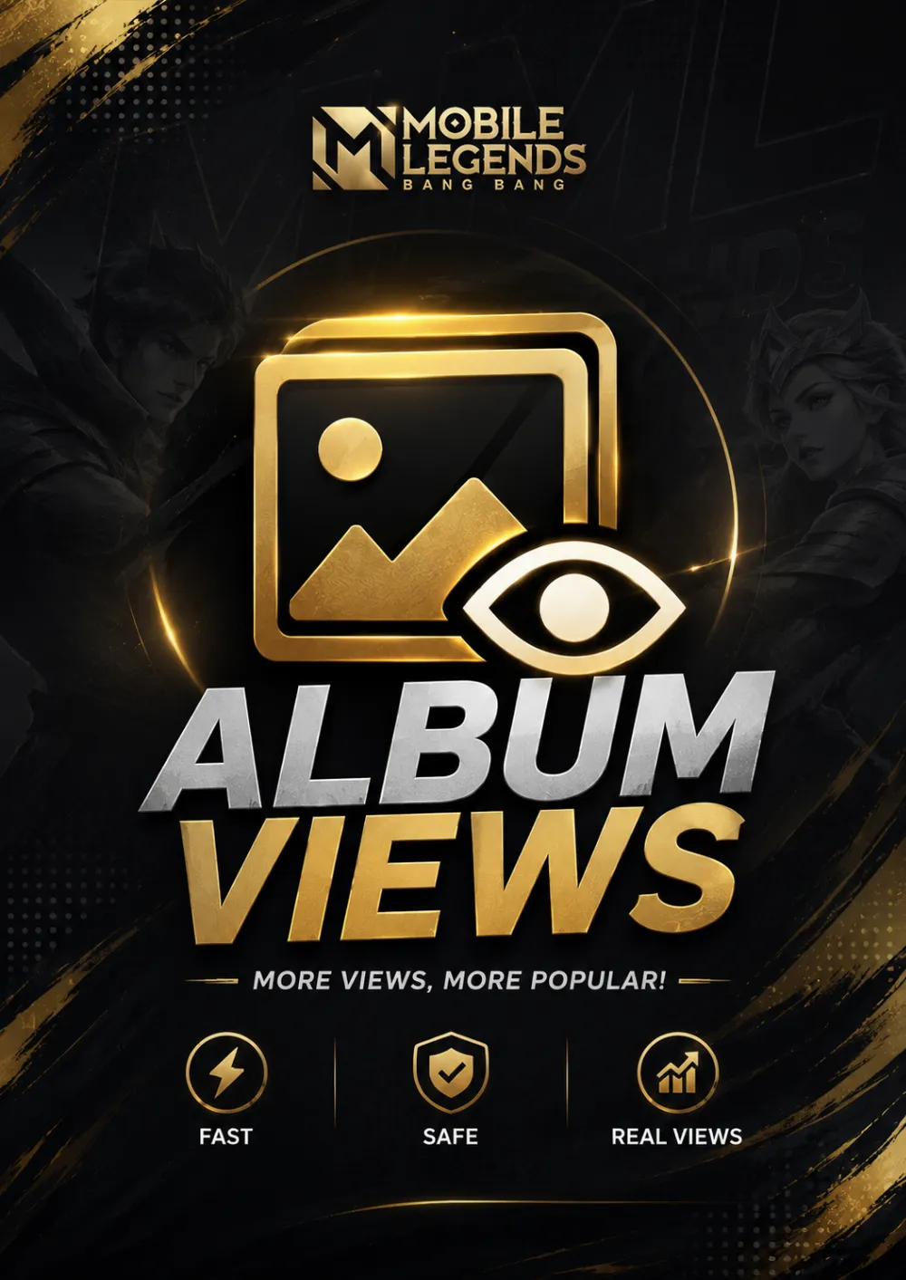 10K Views Untuk 1 Album Mobile legend + Bonus Untuk Pelanggan Setia