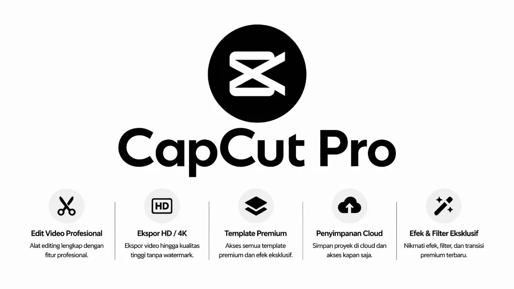 CAPCUT PRO PRIVATE 1 BULAN