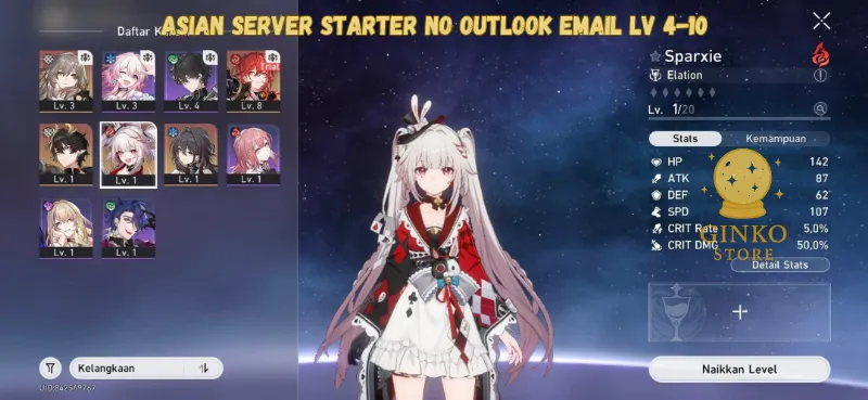 Asian Starter||Sparxie And Random SSR TL 4-10||Fast Delivery