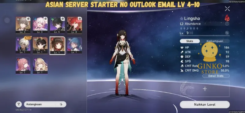 Asian Starter||Lingsha And Random SSR TL 4-10||Fast Delivery