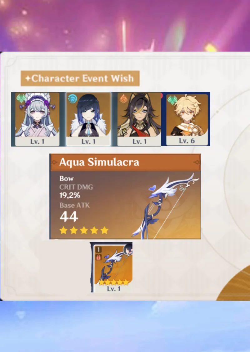 Yelan (weapon) + Dehya + yumemizuki | AR10 | Yelan signature Aqua Simulacra| Starter MC male