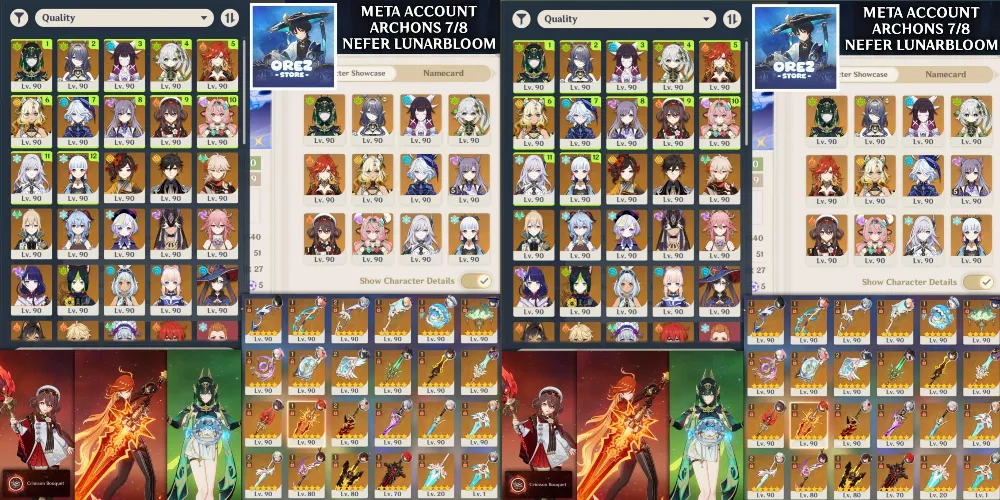 ENDGAME | ASIA | FULL ARCHON 7/8 | MAVUIKA HUTAO SKIRK NEFER MUALANI AYAKA VARESA PREMIUM MANY SIGN