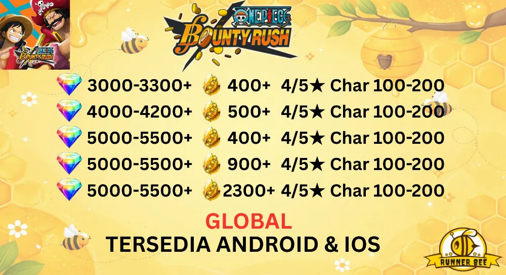 Account One Piece Bounty Rush OPBR [Pengiriman Instan]