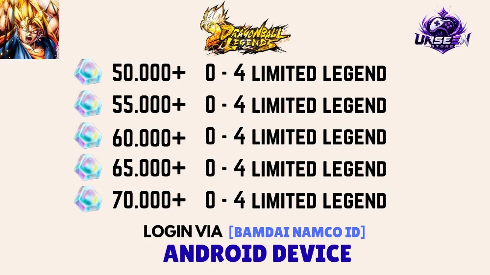 Akun Reroll Dragon Ball Legends [Android]