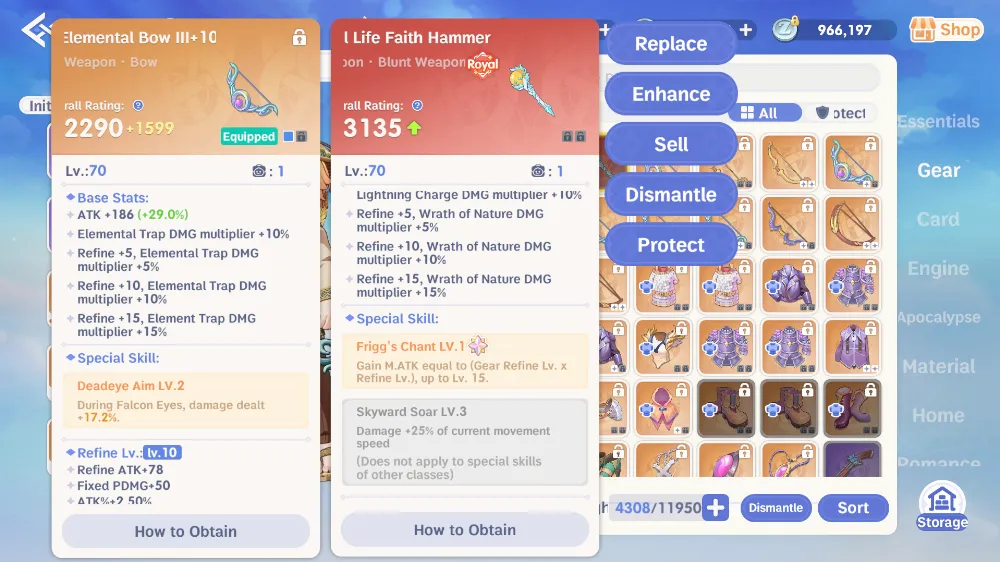 Royal Life hammer Lv70