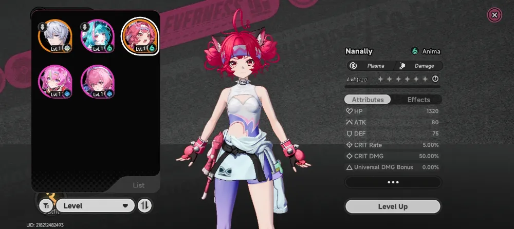 (SEA) Starter lvl 3 Nanally + cosu